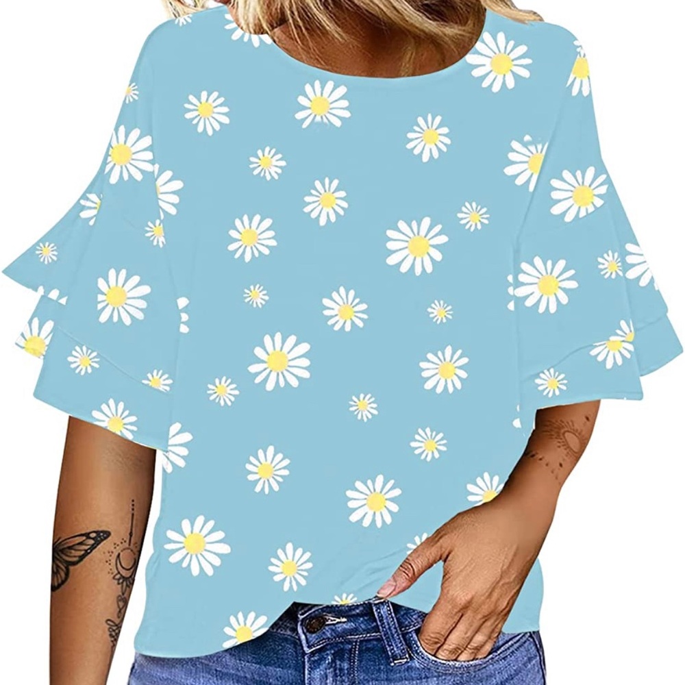 luvamia light blue with daisy print too